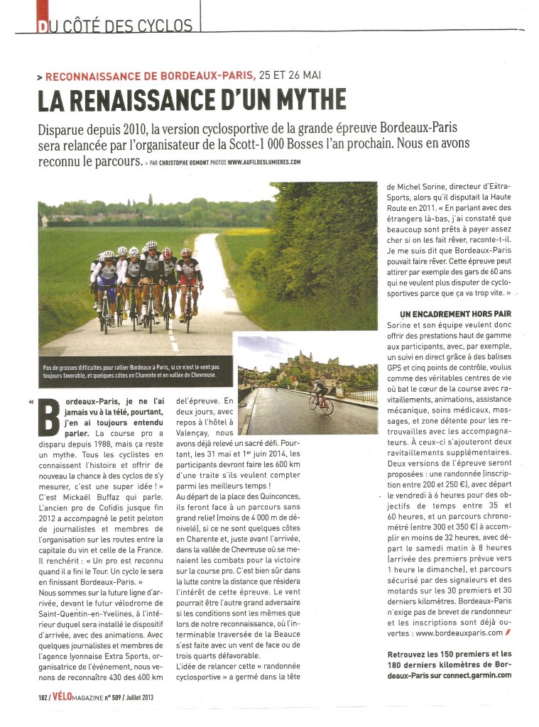 Article VéoMagazine juillet 2013