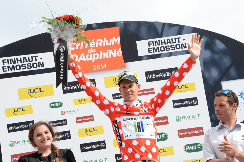 Sur le podium avec Alessandro de Marchi, à l
